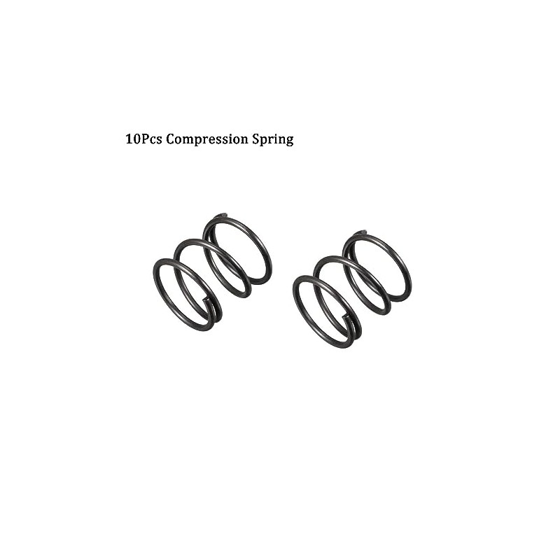 TOP-VIGOR 10Pcs Compression Spring, 1.2mm Wire Dia, 15mm OD, 15mm