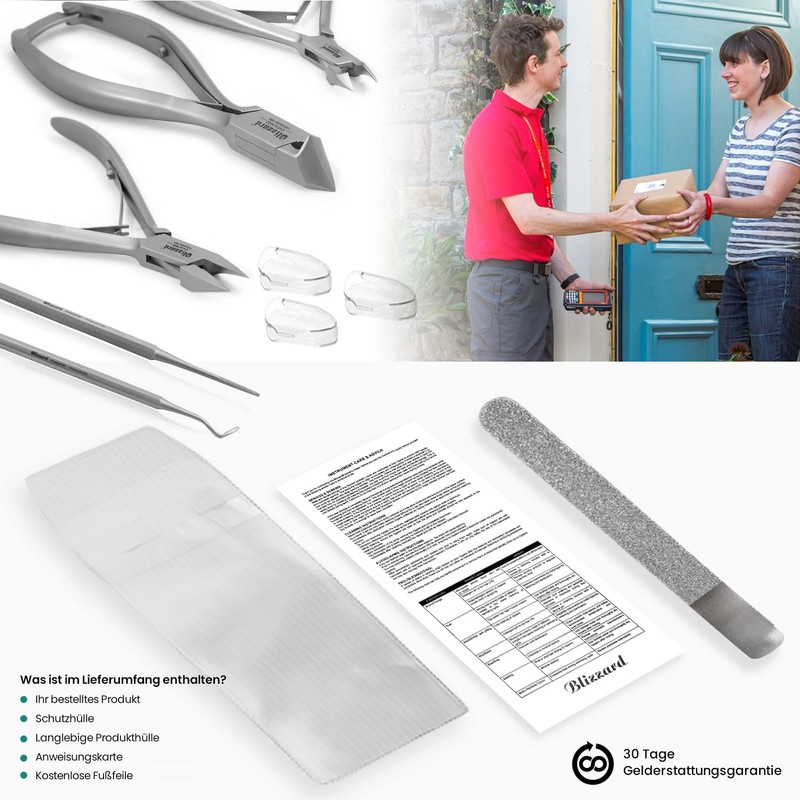 Podiatry Tool Kit by Blizzard – 5 Piece Set with