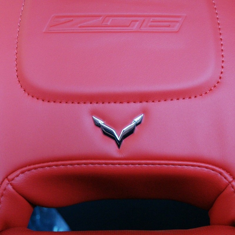 C7 Corvette Stingray Crossed Flags Seat Emblem (Pair)
