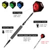 CyeeLife soft darts, 16/18 size, with aluminium shafts, 100 tips,