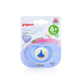 PIGEON | x1 Chupones para Bebe 5 a 8 Meses MiniLight | Silicona Suave - Cosas para Bebes Ideal para Desarrollo Oral de Bebes Recien Nacidos | Chupon Ajuste Perfecto y Base Ancha | Medium - Bebé Unisex