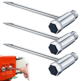 banjiabb Set of 3 13 mm x 19 mm spark plug wrench, T wrench, chainsaw wrench, forestry accessories, chainsaw wrench, combination wrench, chainsaw accessories, for chainsaw