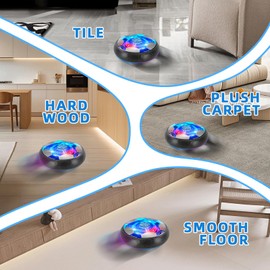 Hover Soccer Football for Boys Girls Toys, 2 Pack LED Soccer Ball Toys Playing Football Indoor Outdoor Game, Birthday Gifts for Kids Age 3 4 5 6 7 8-12 Year Old, Light-Up Toys Game for Kids 6-8