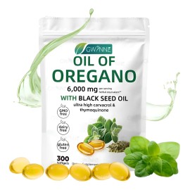 Oil Of Oregano Blandas 6000mg Por Dosis 300 Cpsulas Sin Sabor
