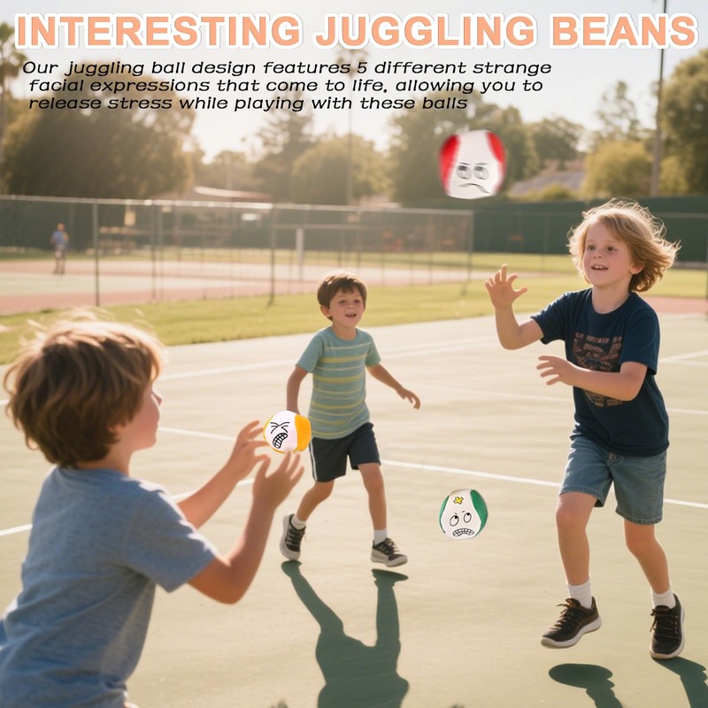 Jonglierball Set für Kinder – 10 Jonglierbälle für Anfänger –