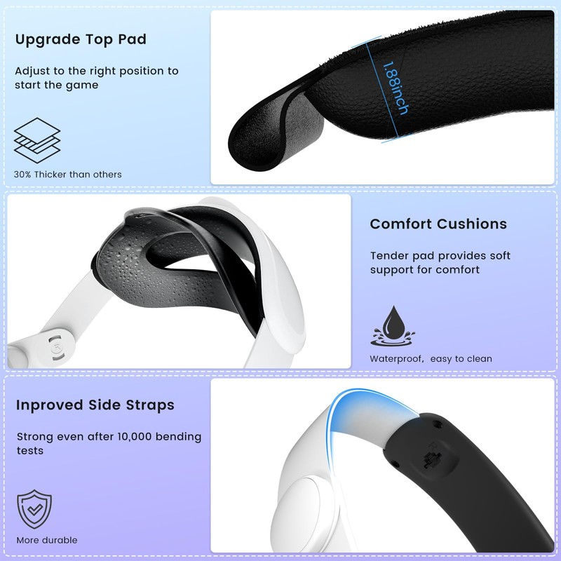 Head Strap Compatible with Meta Quest 3S &3, Adjustable VR