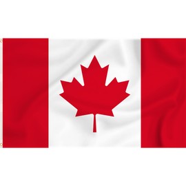 Storm&Lighthouse Canada Flag Canadian Flag North American Flags 5ft x 3ft with Eyelets