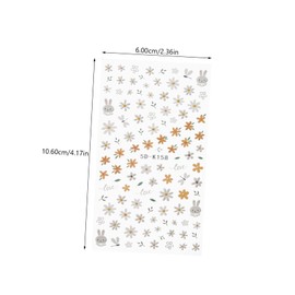 Baluue 5sheets Floral Nail Art Stickers Manicure Decals for Easy Nail Decoration Unique and Chic for Women