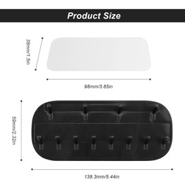SRJQXH 2 pieces jewellery stand, jewellery holder wall, chain storage, multi-layer storage, hooks for wall mounting, suitable for wardrobes, doors, walls, dressing tables