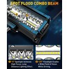 NAOEVO 7 Inch LED Light Bar, 720W 72,000LM Offroad Fog/Driving