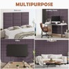 IFNOW Wall Mounted Upholstered Headboard Full, 3D Peel and Stick