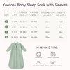 Yoofoss Baby Sleep Sack 0-6 Months 1.0 Tog Long Sleeve