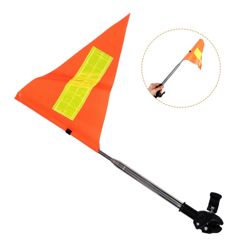 Beatifufu Golf Cart Flag Telescopic Safety Flag Mobility Scooter Flag