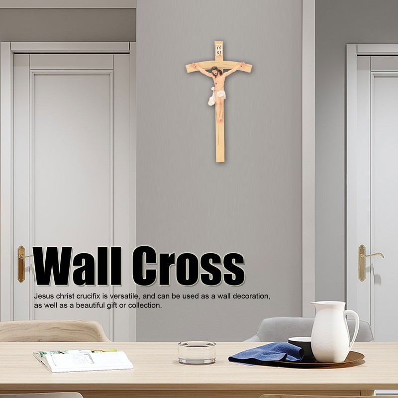 Jesus Christ Crucifix Handcrafted Exquisite Details Crucifix Wall Cross for