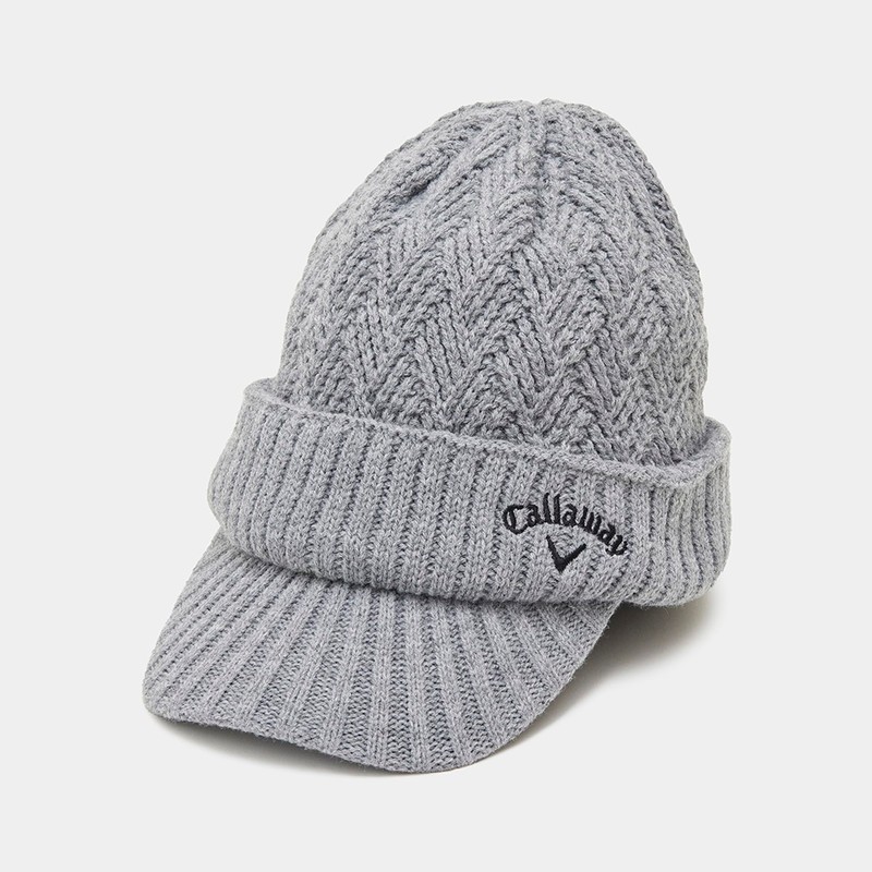 Callaway C24291123 Men's Knit Cap with Brim (Fleece Lining) /