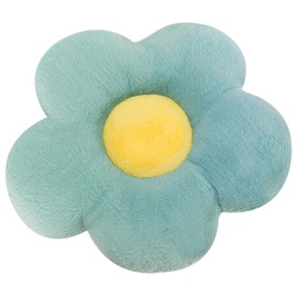 Toyhood Flower Pillows, Plush Chair Pad Fluffy Flower Shaped Cushion, Cute Daisy Flower Shape Cushion Floor Tatami Seating Pillow, for Home Bedroom Sofa Reading Corner Decoration (Green)