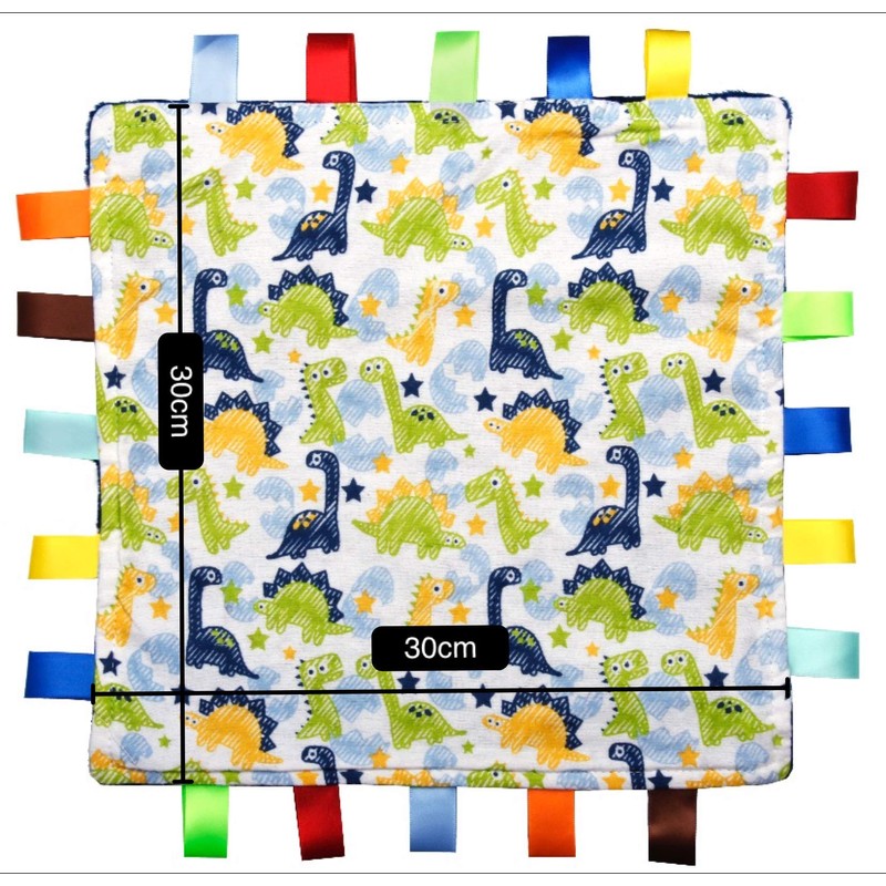 FOR THE LOVE OF LEISURE Blue Baby Tag, Taggy Blanket