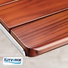 New Upgraded 20" Folding Teak Shower Seat Wall Mounted –