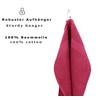 Betz Naples Flannels 100% Cotton 30 x 30 cm Cranberry