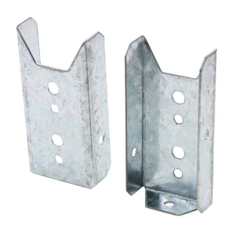 Qlvily Fence Bracket 8 Packs, Galvanized 2x4 Brackets for Wood
