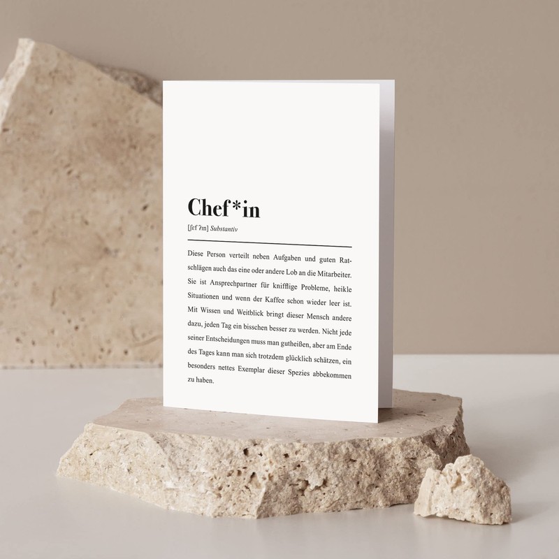 Boss or Boss Card with Envelope - Boss*in Definitions