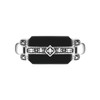 Esse Marcasite Sterling Silver Black Onyx and Marcasite Art Deco