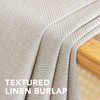 H.VERSAILTEX Linen Blackout Curtain 96 Inches Long for Bedroom/Living Room