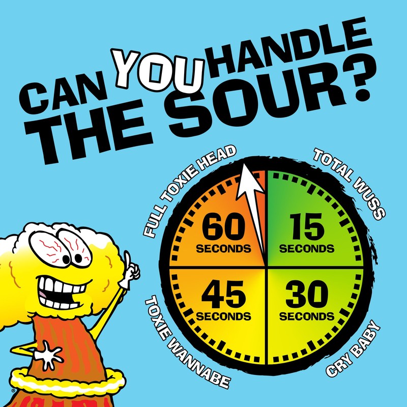 TOXIC WASTE - Nuclear Fusion Hazardously Sour Candy - Raspberry-Lemon,