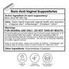 Flower Power Boric Acid Suppositories for Women - 30 Capsules