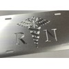 Engraved Silver On Silver RN Nurse Car Tag Diamond Etched
