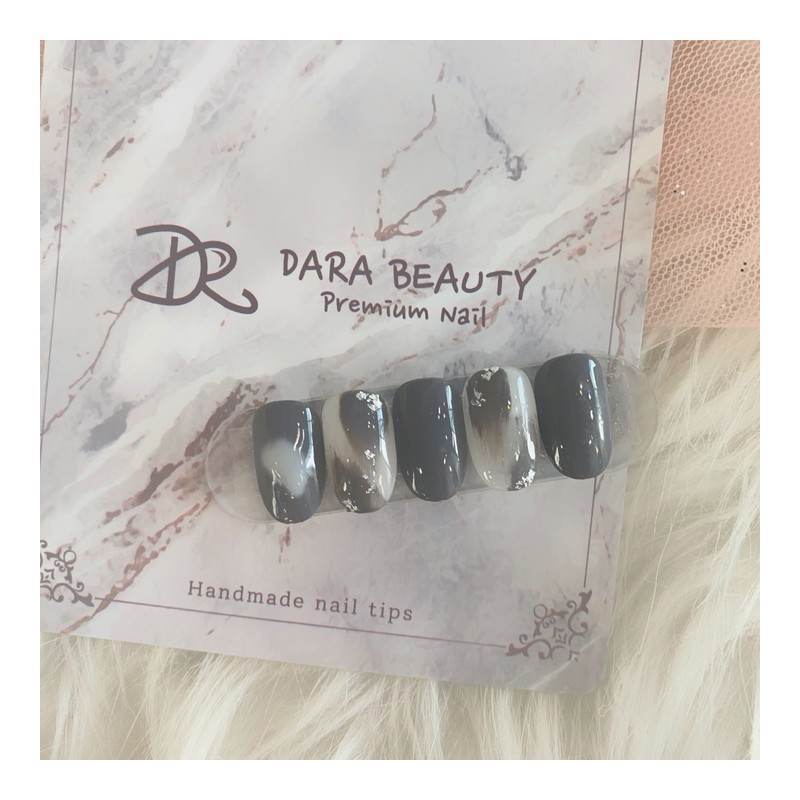 Next day delivery⭐Gray marble nail⭐ / 다음날 발송⭐그레이 마블네일⭐