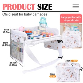 YZNlife Kids Car Table,Upgraded Travel Tray for Airplane and Road Trips,Lap Desk Essential Accessories