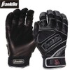Franklin Men's Batting Gloves, Power Strap Chrome, Black, L