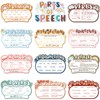 Pasimy 12 Pieces Parts of Speech Posters Boho English Grammar