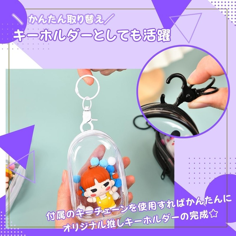 JP Number Clear Pouch, Pushing Activity, Acta Case, Mini Pouch,