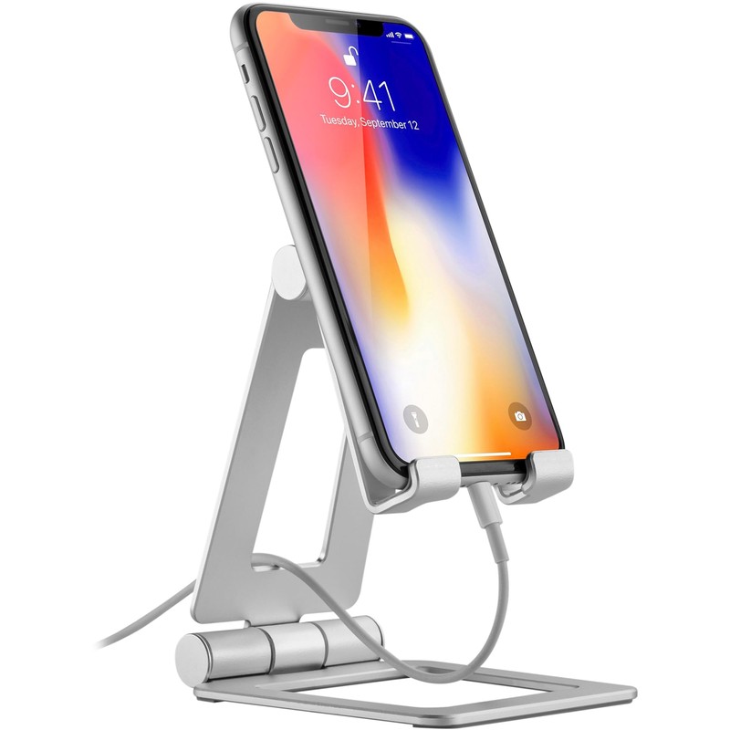 InLine Smartphone & Tablet Holder Aluminium Foldable Stable Non-Slip with
