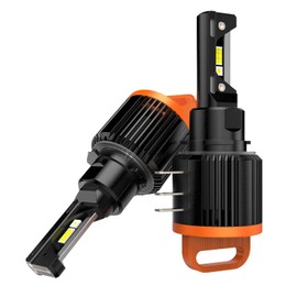 MagiDeal 2Pcs H15 Car 6000K LED Headlight Bulbs Aluminum Plug and Play Professional Automotive Accessories DC 9-32V Lamps Replacement