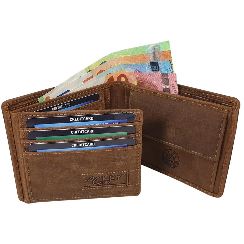 myledershop Genuine Buffalo Full Leather Wallet / Purse / Wallet