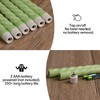 Girimax Spiral Flameless Taper Candles with Remote, Green Candles Battery