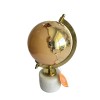 Globe NWT Glass Globe On Marble Alabaster Stand Mirrored Gold