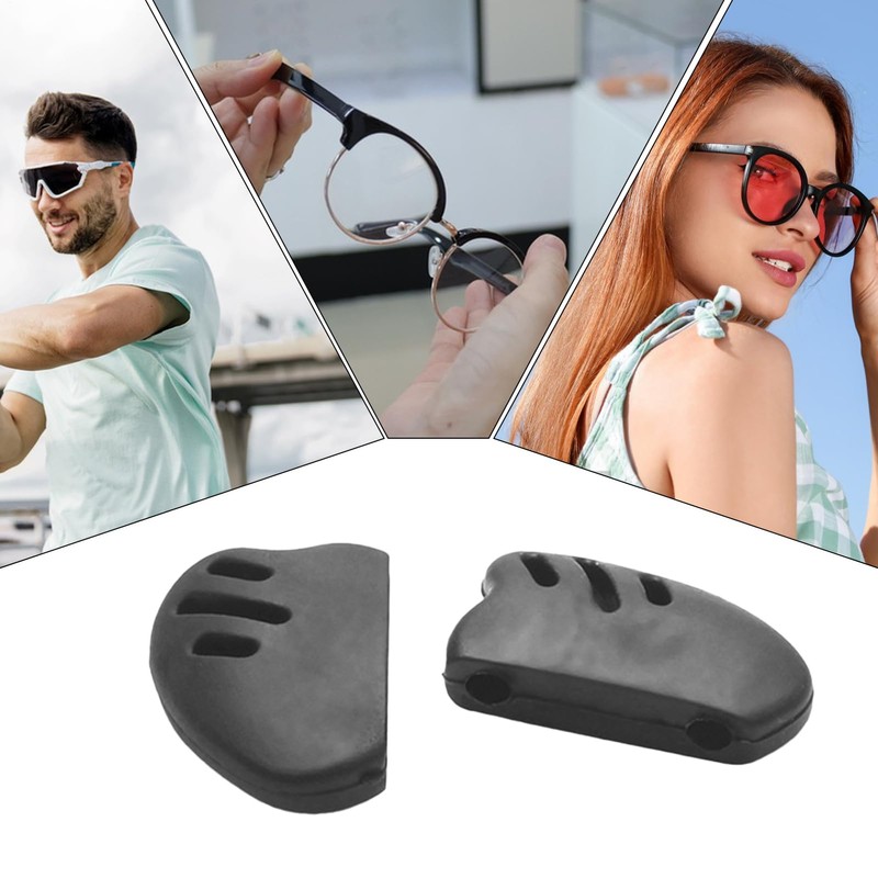 Eyeglass Pads for Nose,Cycling Sunglasses Nose Grip - Rubber Cushion,