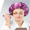 Fishent Gorro Ducha Grande Mujer Reutilizable Doble Capa Impermeable Ajustable