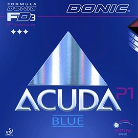 Donic Acuda Blue P1 Table Tennis Rubber (Red, 2.0mm)