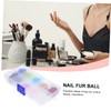 Minkissy 10pcs Detachable Nail Plush Fluffy Magnetic Manicure Accessories for