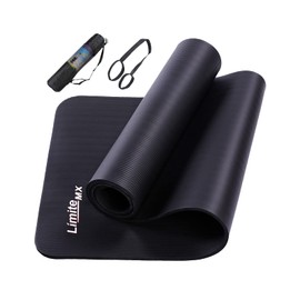 Límite-MX Tapete de Yoga Antideslizante con Material ecológico NBR Agarre de alto rendimiento, acolchado ultra denso para apoyo y estabilidad en yoga 