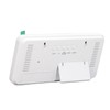 White Digital Alarm Clock with LED Mirror Screen Fashion Electronic