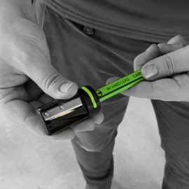 Tracer 4H Carpenters Pencils (Hard Lead) 12 Pack with Carpenters Pencil Sharpener. Carpenters Pencil x 12