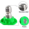 JANSAMN 5Pcs 2.5 Orifice Pressure Washer Nozzle Tips Set 4500