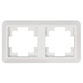 McPower Cup Double Frame | White | Modern Design | 152 × 81 mm | IP20 | High Quality & Robust | for Living & Work Areas | CUP Series