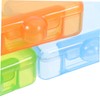 Hohopeti 3pcs Transparent Storage Box Set Clear Plastic Organizing Containers